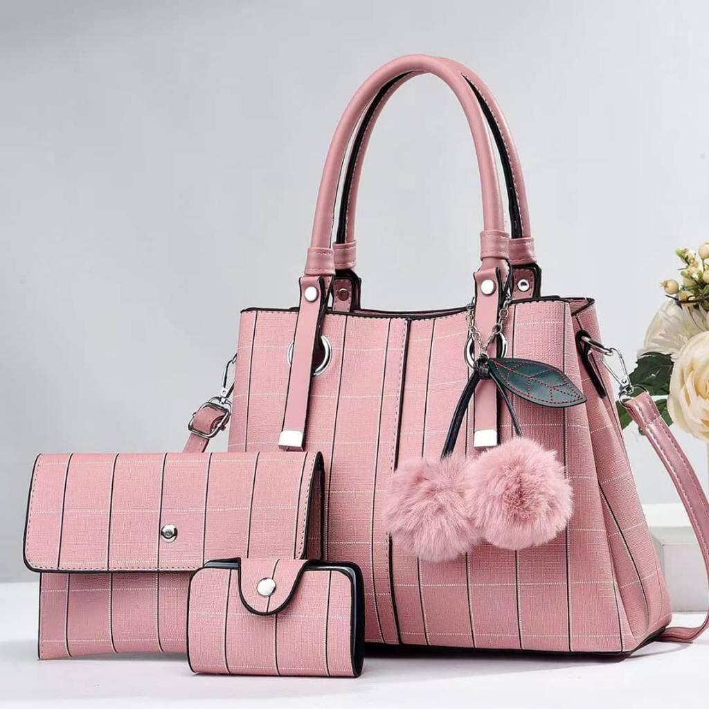 [❤TRAVEL IN STYLE 🤩🤩✨ !!! ] 3 IN 1 Classy Affordable Brand New Stylish and Luxurious Elegant Fashionable Ladies Handbag At an Exclusive And Enticing Offer✨👌Desiring To Serve The Best Experience
