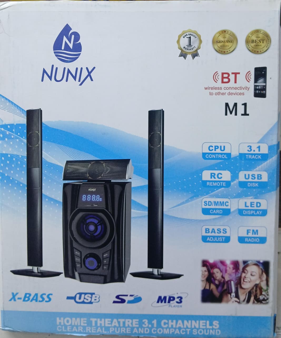 [ GRAB IT AT LOW PRICE+ ADDED OFFERS 🤩🤩✨ !!! ] 4 Pcs classy brand new very high quality sylish strong and durable Nunix woofer 3.1 at affordable price . Designed with durability and funcionality.
