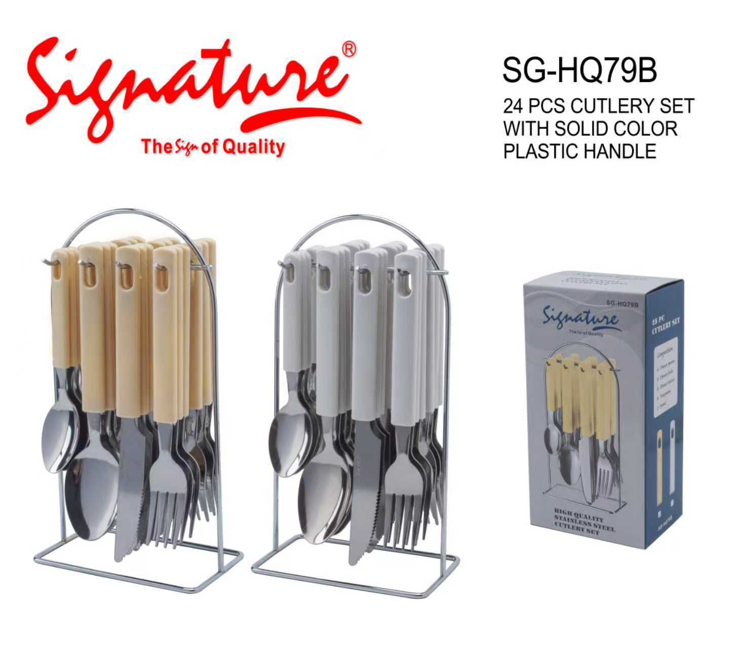⏰ TIME LIMITED OFFER ⏰ 24PCS Signature Stainless Steel Cutlery Set – Forks, Spoons & Knives