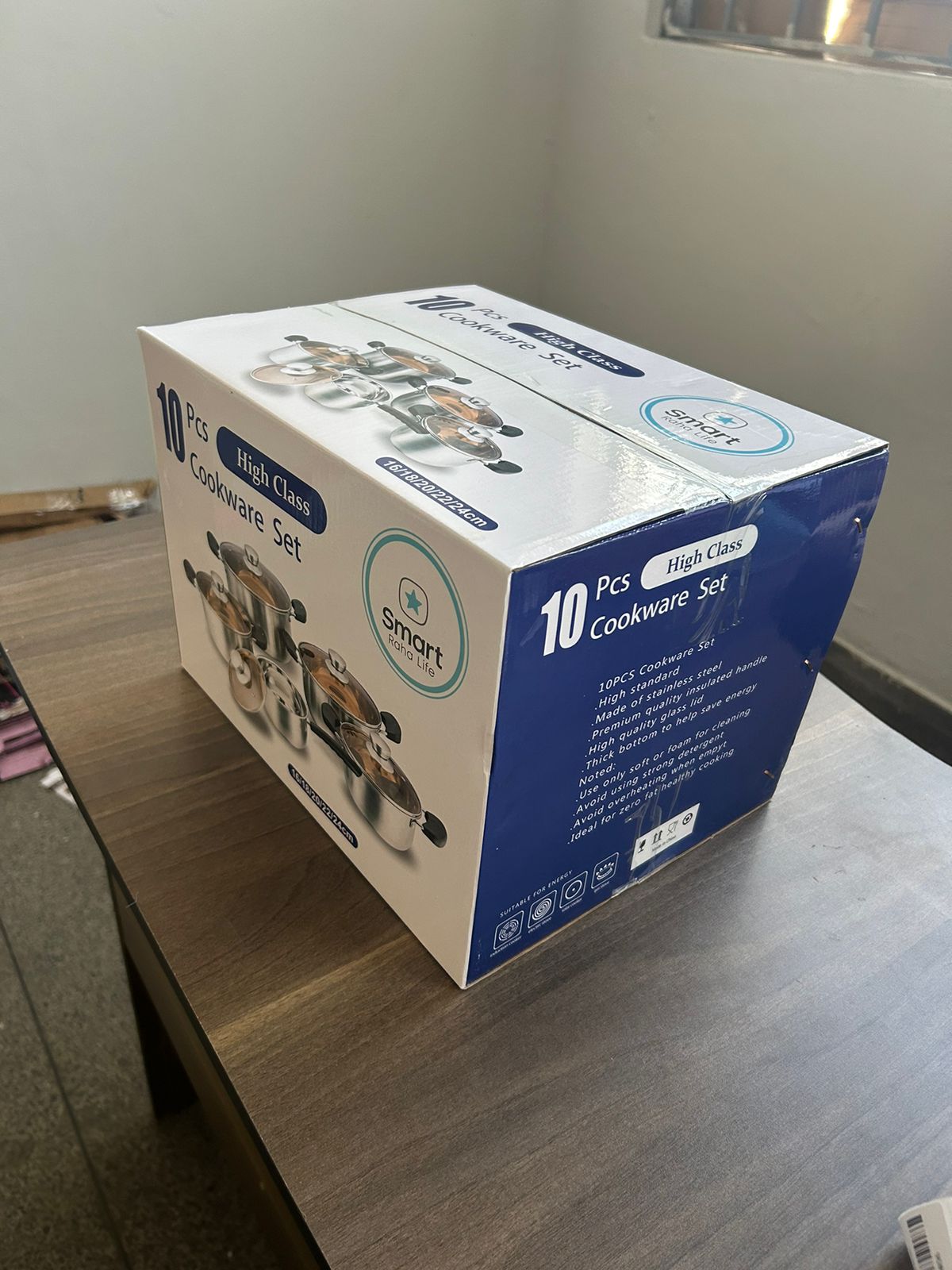 ⚡ INSTANT OFFER ⚡ 10-Pcs Smart Nonstick Cookware Set 🍳 Aluminium Pots & Pans with Lids – Modern Kitchen Cooking Essentials