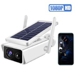 1080P HD Solar Powered 2.4GHz WiFi Security Camera