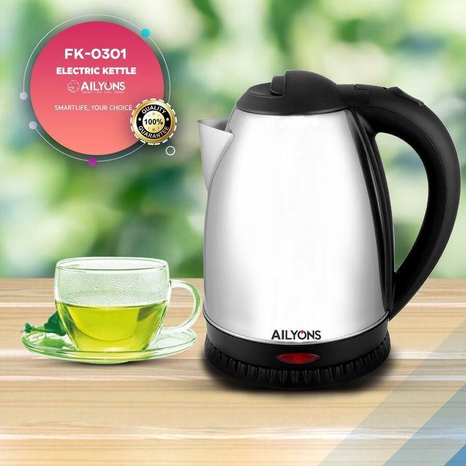 AILYONS Automatic Cordless Stainless Steel Electric Kettle - 1.8L.