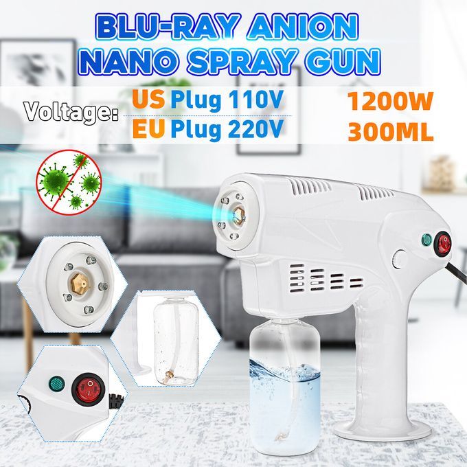 1200W 300ML Portable Nano Steam Sprayer Blue Ray Anion Disinfection Machine