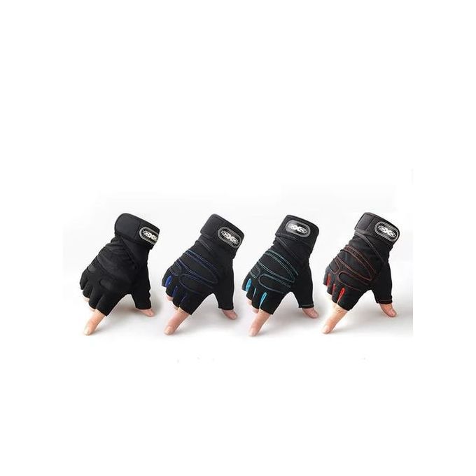 Adjustable Sports Gym Powerlifting Cycling Weights Lifting Gloves Fitness Half Finger