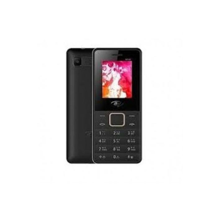 Itel 2160// Dual SIM//Black//"C.E" Fm Radio;1000 MAh,Dual Sim