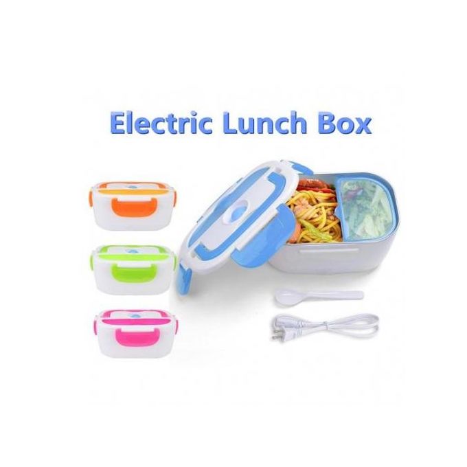 Electric Heated Lunch Box Food Warmer Partioned