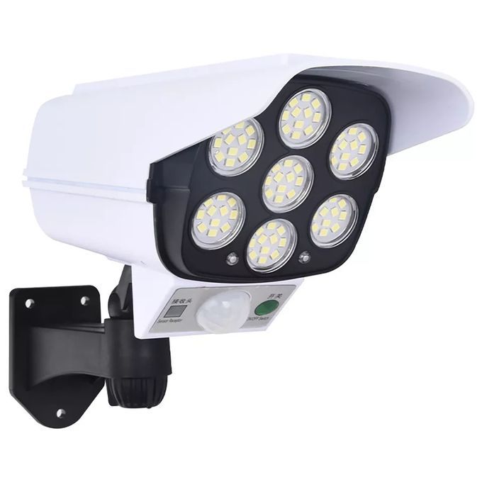 Solar Light Solar Powered Fake Security Camera With LED PIR Motion Sensor Floodlight