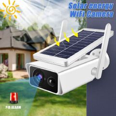 1080P HD Solar Powered 2.4GHz WiFi Security Camera