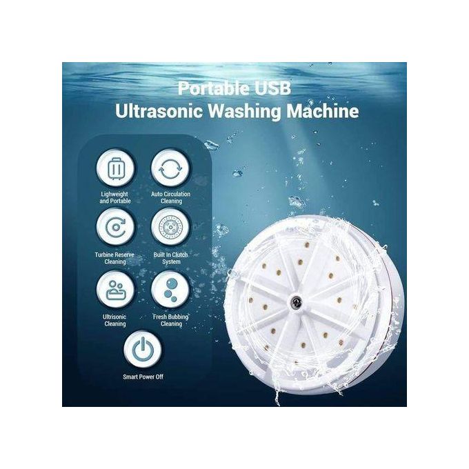Portable Ultrasonic Mini Washing Machine Dishwasher Turbine