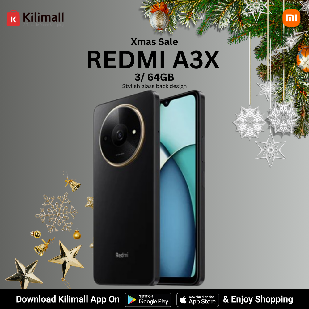 XIAOMI Redmi  A3X 6.71" 64GB+3GB RAM 4G Network 5000mAh Battery 8MP AI Camera 10W Fast Charging Fingerprint Sensor  Android 14 Smart Phones Midnight Black,64+3GB