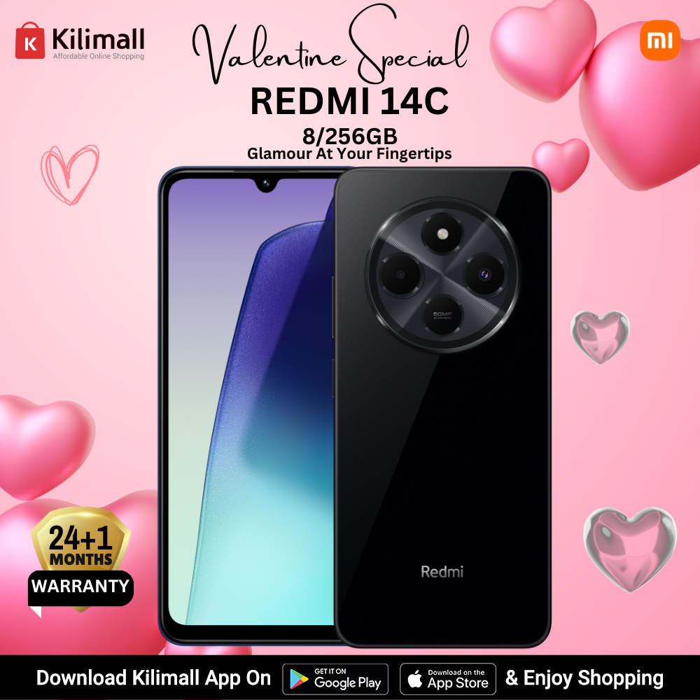 [ Special Offer] Xiaomi Redmi 14C  Smart Phone 8GB RAM + 256GB Storage 4G Network Dual SIM 6.88 inch 120Hz LCD Screen 50MP Camera 18W Tpye-C Charging 5160mAh Battery Fingerprint&Face Smart Phones