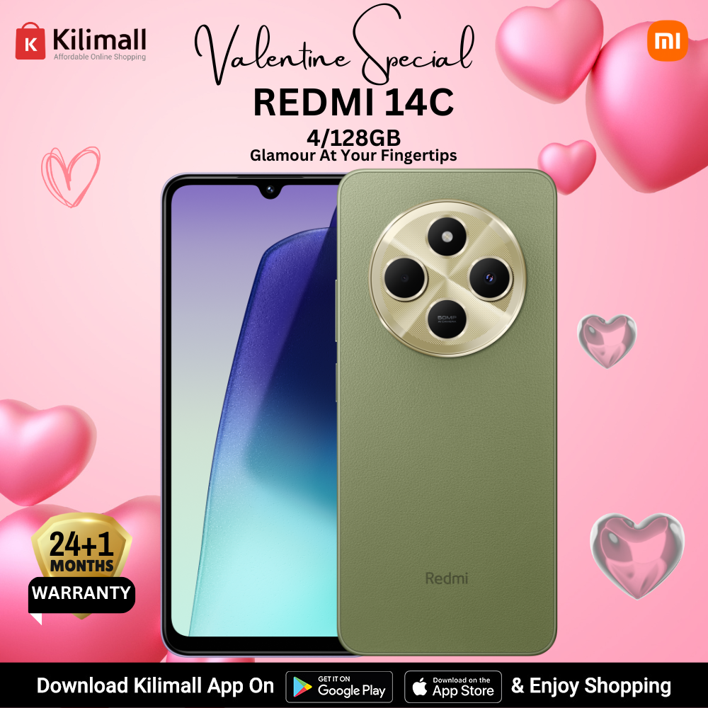 [Special Offer] Xiaomi Redmi 14C Smart Phone 4GB RAM + 128GB Storage 4G Network Dual SIM 6.88 inch 120Hz LCD Screen 50MP Camera 18W Tpye-C Charging 5160mAh Battery Fingerprint&Face Smart Phones