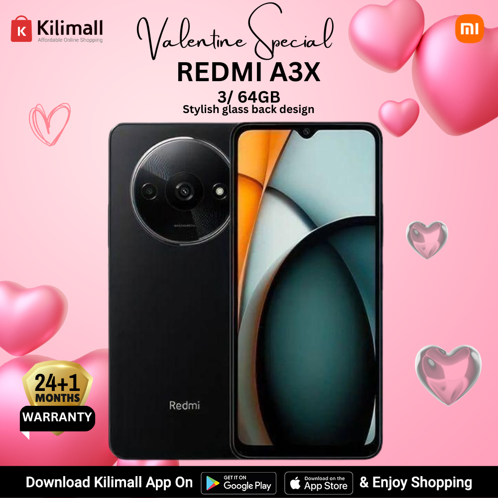 [Exclusive Discount] XIAOMI Redmi  A3X 6.71" 64GB+3GB RAM 4G Network 5000mAh Battery 8MP AI Camera 10W Fast Charging Fingerprint Sensor  Android 14 Smart Phones