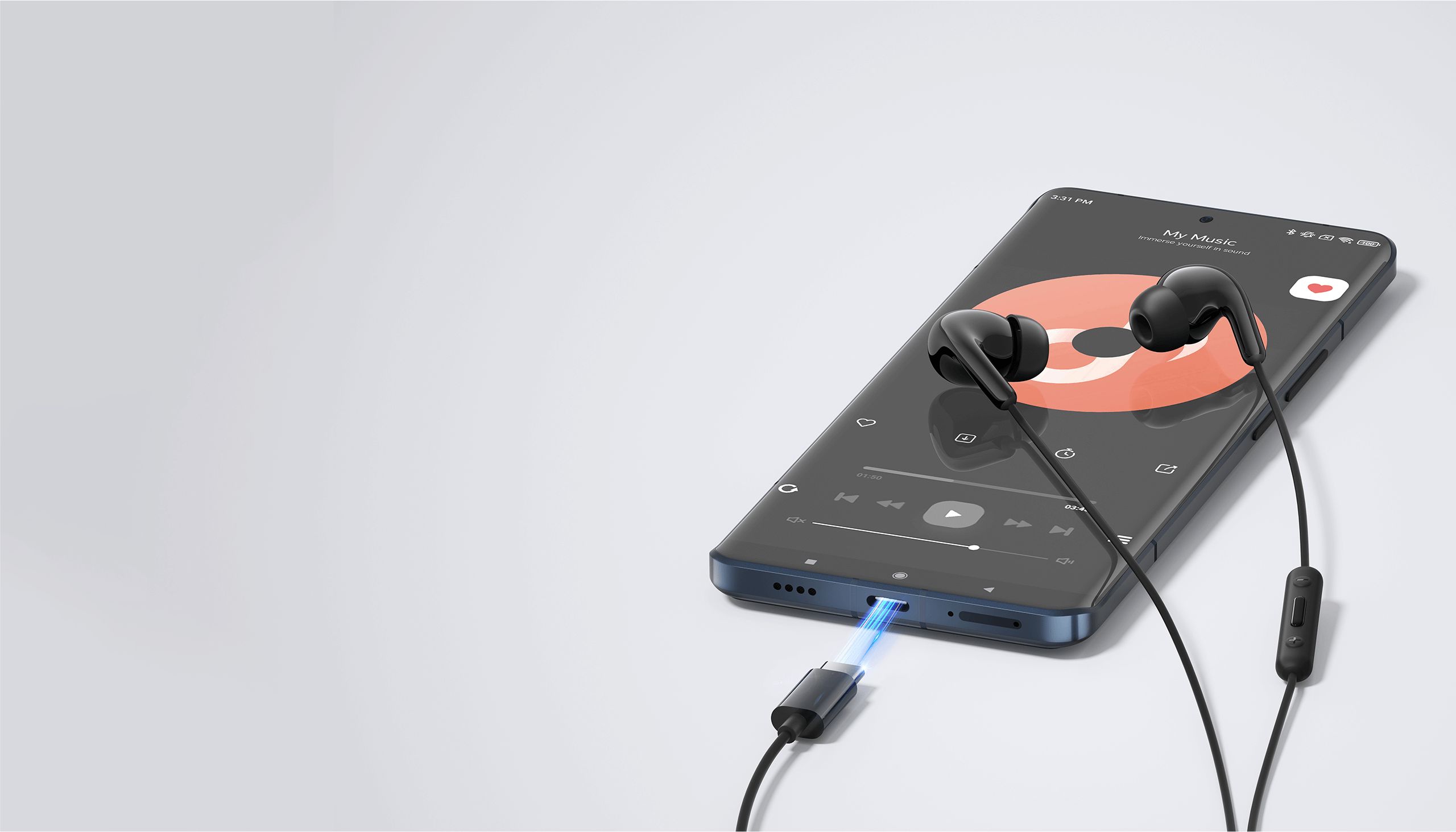 【Xiaomi Official】Xiaomi Type-C Earphones - In-Ear Earphones with Mic , Deep Bass , Clear Sound & Mic , Noise Isolation