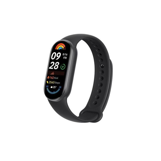 XIAOMI SMART BAND 9 BLACK  21-day battery life Up to 1200 nits adjustable brightness Magnetic charging  5 ATM Water Resistance