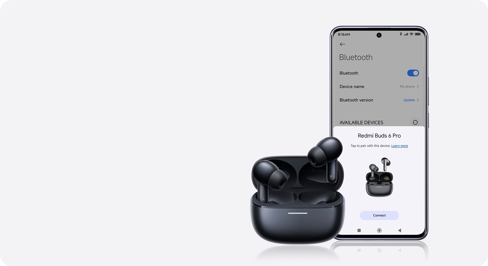 Redmi Buds 6 Pro - Noise Cancellation ,36-Hour Battery , Dual-device connectivity