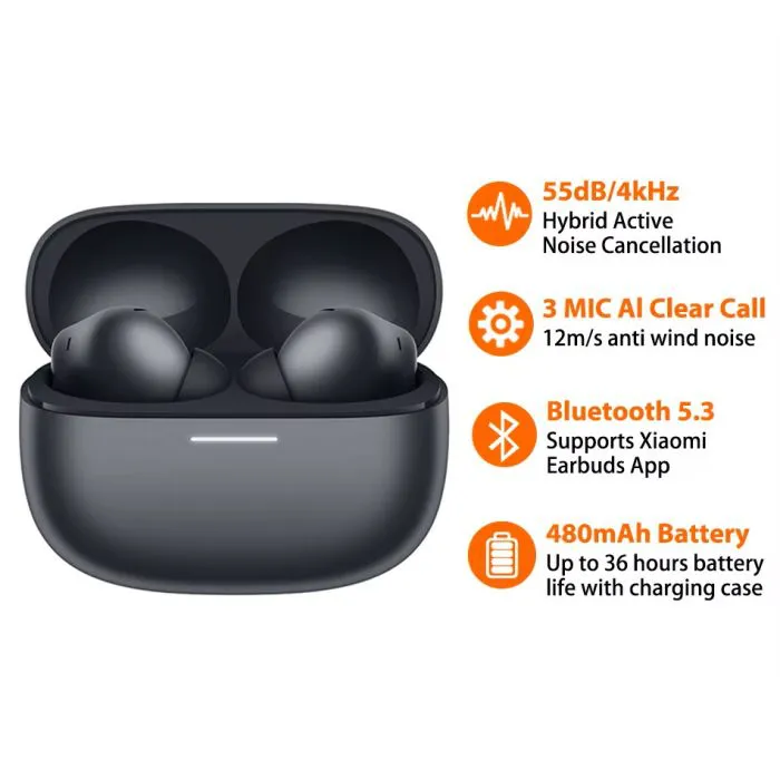 Redmi Buds 6 Pro - Noise Cancellation ,36-Hour Battery , Dual-device connectivity