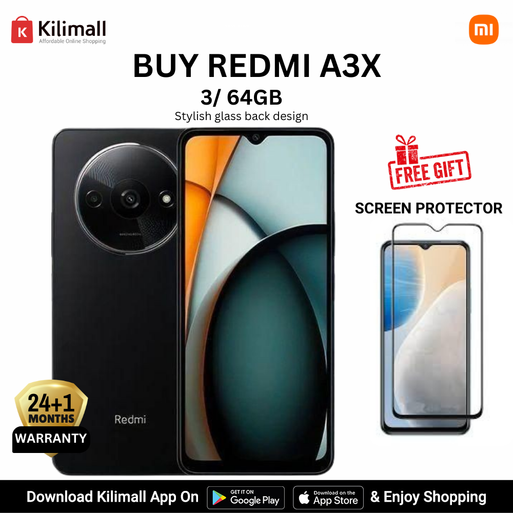 [Special deal] XIAOMI Redmi  A3X 6.71" 64GB+3GB RAM 4G Network 5000mAh Battery 8MP AI Camera 10W Fast Charging Fingerprint Sensor  Android 14 Smart Phones