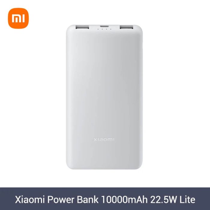 Xiaomi Power Bank 10000mAh 22.5W Lite - Fast Charging | Slim & Portable | Dual Output | Type-C + USB | Safe & Durable | Original Mi Power bank