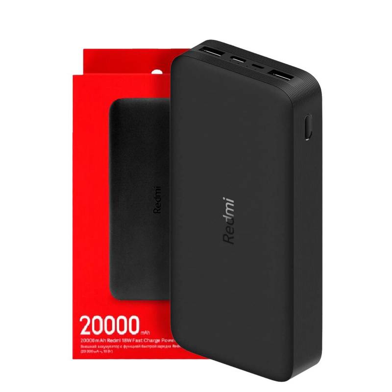 20,000 mAh Redmi Fast Charge Power Bank - Dual input ports丨Dual output ports丨74Wh high capacity丨Two-way 18W fast charging