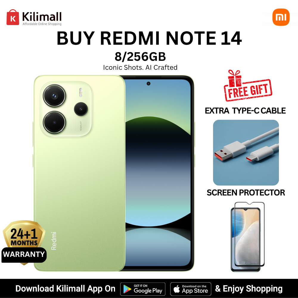 [Special Offer] Redmi Note 14 Smartphone 14, 6.67", 8GB + 256GB RAM, 108MP Camera  (Dual SIM), 5110mAh