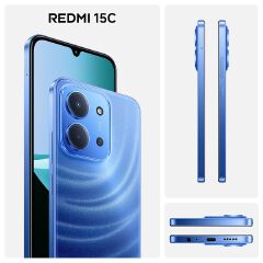 【Special Offer】Redmi 15C Smartphone Display 6.9” 120Hz - 4GB Ram + 128GB Rom Dual SIM, 4G , 6000mAh Battery ,50MP AI dual camera ,33W fast charging ,IP64 ,MediaTek Helio G81-Ultr