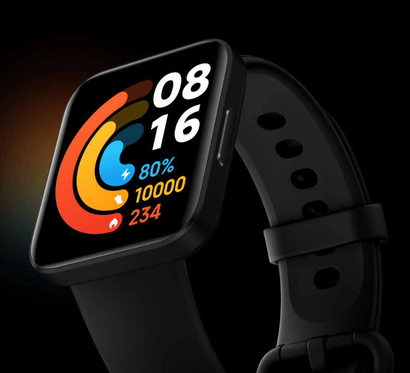 【Xiaomi Official】Xiaomi Poco Watch - | 1.6" AMOLED colourful touch display| SpO₂ measurement and 24-hour heart rate tracking | 100+ fitness modes | Up to 14 days of battery life, Black smart watch
