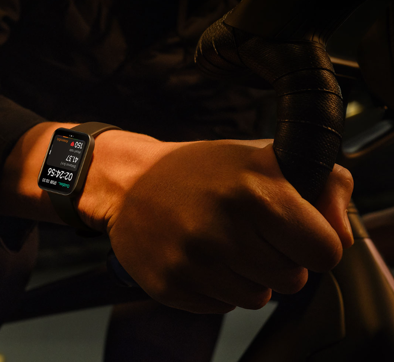 【Xiaomi Official】Xiaomi Poco Watch - | 1.6" AMOLED colourful touch display| SpO₂ measurement and 24-hour heart rate tracking | 100+ fitness modes | Up to 14 days of battery life, Black smart watch