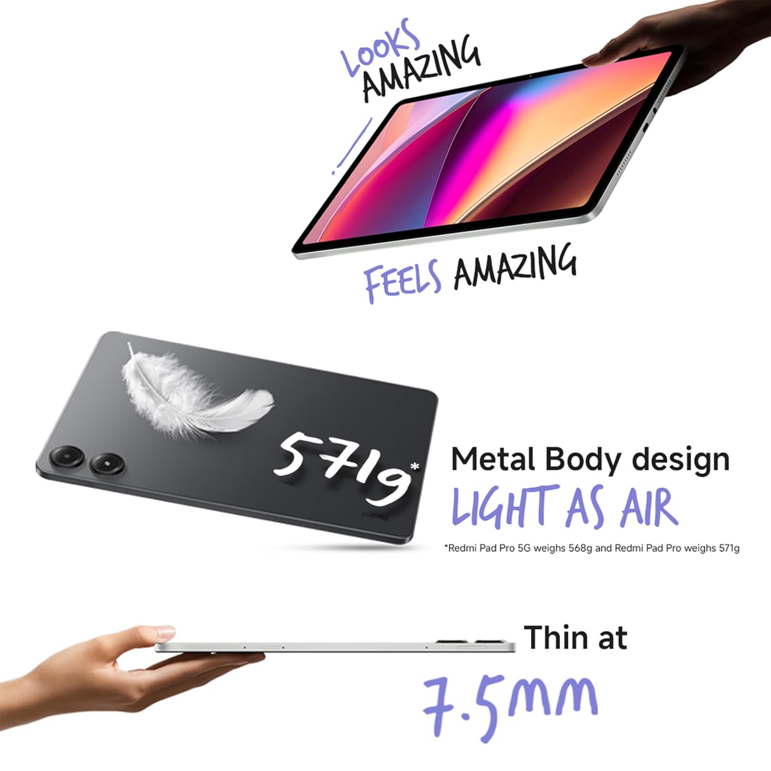 【Xiaomi Official】Xiaomi Redmi Pad Pro 12.1" 5G (256GB + 8GB) Android Tablet Fast Snapdragon Performance Octa Core 10000mAh Bluetooth 5.3 8MP Dual Camera