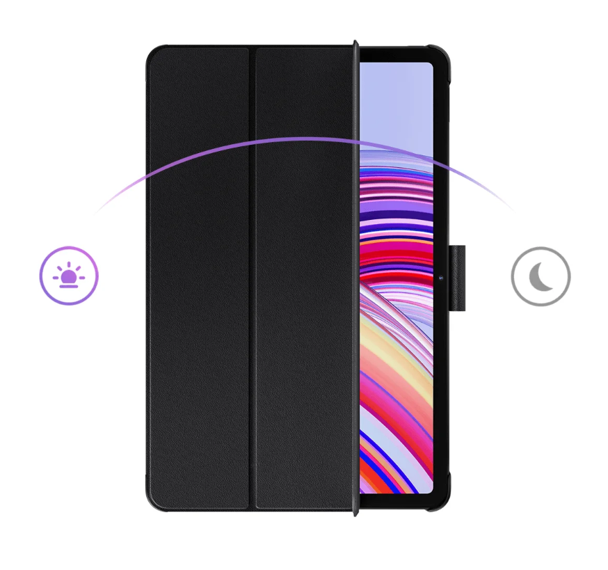 【Xiaomi Official】Redmi Pad Pro Cover - 2.1 Inch Slim and stylish PU leather cover with magnetic stand, smart flip function, and all-round shockproof protection