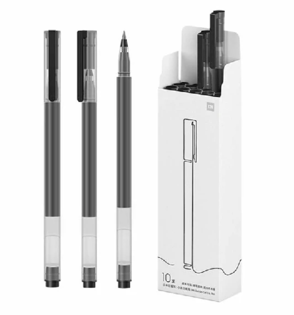 [Special Offer] Mi High-capacity Ink Pen - pack of 10 (black) SIGN PEN, QUICK DRY, COMFORTABLE GRIP DESIGN
