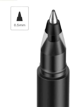[Special Offer] Mi High-capacity Ink Pen - pack of 10 (black) SIGN PEN, QUICK DRY, COMFORTABLE GRIP DESIGN
