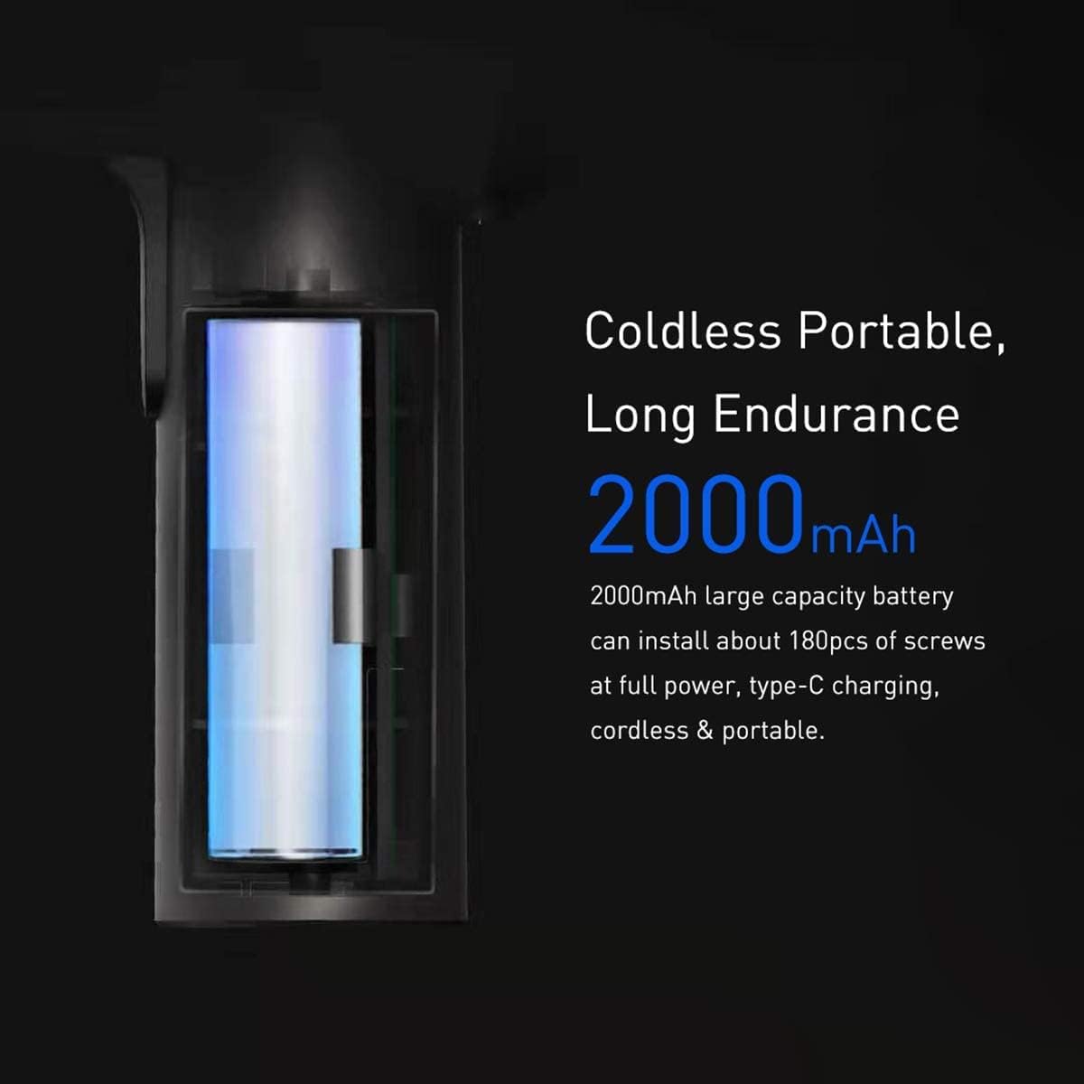 【Xiaomi Official】Xiaomi Mi Cordless Screwdriver 3.6V, 2000mAh Rechargable Battery. Patented One-piece body  USB-C charging port. High 5-N.m Cordless Portable Screwdriver with 12 pieces of S2 Steel