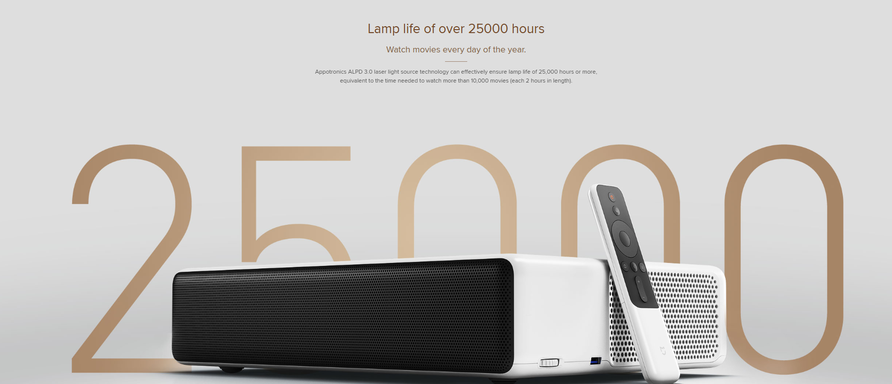 【Xiaomi Official】Xiaomi Mi Laser Projector 150" Full HD, Ultra Short Throw, Home Theater, Smart Android TV, HDR10, Wi-Fi, Bluetooth, HDMI