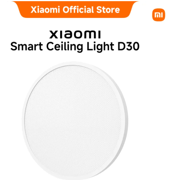 【Xiaomi Official】Xiaomi Smart Ceiling Light D30 - Smart LED Ceiling Lamp with APP Remote Control, Dimmable Brightness, Energy Saving