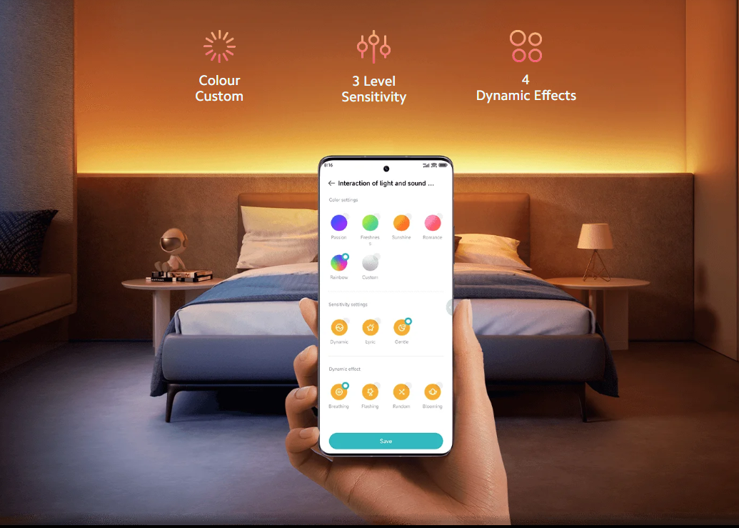 【Xiaomi Official】Xiaomi Smart Lightstrip Pro Extension – RGB Smart LED Strip Add-on with App & Voice Control, Music Sync, Smart Home Lighting
