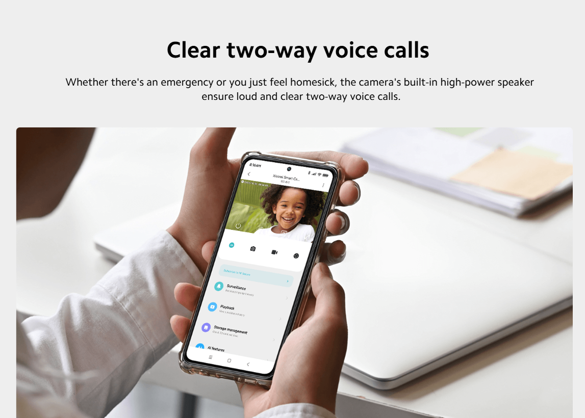 【Xiaomi Official】Xiaomi Smart Camera C500 Pro 2.5K – 360° Pan Tilt AI Security Camera, Wi-Fi Smart Home Surveillance, HDR Night Vision, Motion Detection