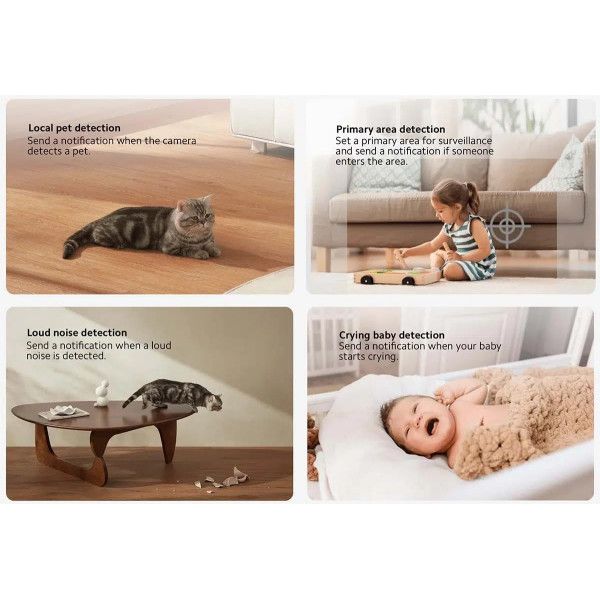 【Xiaomi Official】Xiaomi Smart Camera C500 Pro 2.5K – 360° Pan Tilt AI Security Camera, Wi-Fi Smart Home Surveillance, HDR Night Vision, Motion Detection