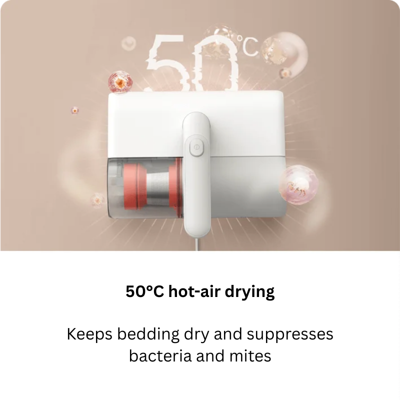 【Xiaomi Official】Xiaomi Dust Mite Vacuum 2 – Powerful Handheld UV Vacuum Cleaner for Bed, Sofa & Mattress, Strong Suction, Anti-Allergy Mite Remover, Home Cleaning Appliance