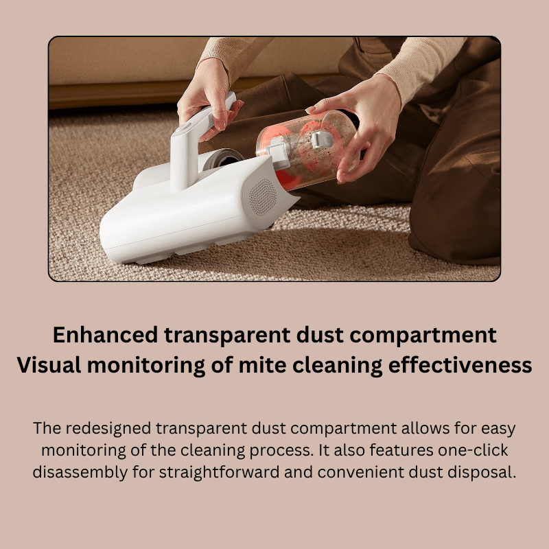 【Xiaomi Official】Xiaomi Dust Mite Vacuum 2 – Powerful Handheld UV Vacuum Cleaner for Bed, Sofa & Mattress, Strong Suction, Anti-Allergy Mite Remover, Home Cleaning Appliance