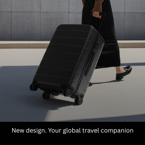 【Xiaomi Official】Xiaomi Luggage Classic 20" Black – Lightweight Hard Shell Carry-on Suitcase with TSA Lock, Silent Spinner Wheels, Durable PC Material, Business & Travel Trolley Bag suitcase