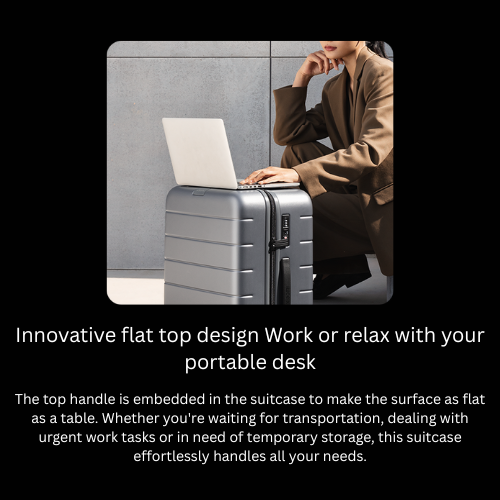 【Xiaomi Official】Xiaomi Luggage Classic 20" Black – Lightweight Hard Shell Carry-on Suitcase with TSA Lock, Silent Spinner Wheels, Durable PC Material, Business & Travel Trolley Bag suitcase