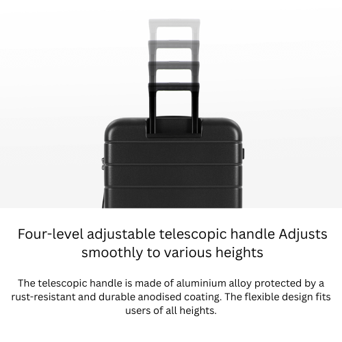 【Xiaomi Official】Xiaomi Luggage Classic 20" Black – Lightweight Hard Shell Carry-on Suitcase with TSA Lock, Silent Spinner Wheels, Durable PC Material, Business & Travel Trolley Bag suitcase