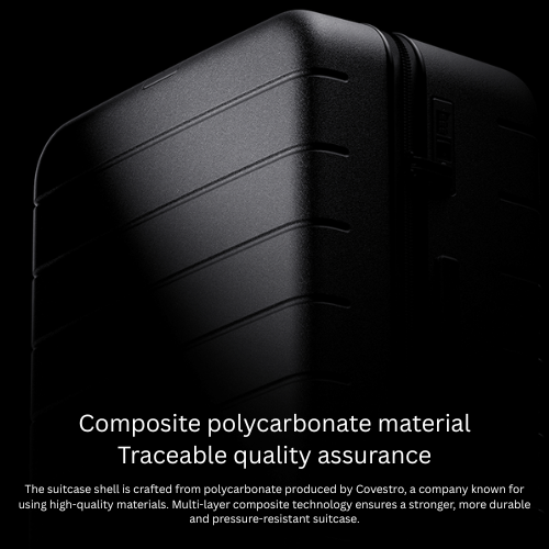 【Xiaomi Official】Xiaomi Luggage Classic 20" Black – Lightweight Hard Shell Carry-on Suitcase with TSA Lock, Silent Spinner Wheels, Durable PC Material, Business & Travel Trolley Bag suitcase