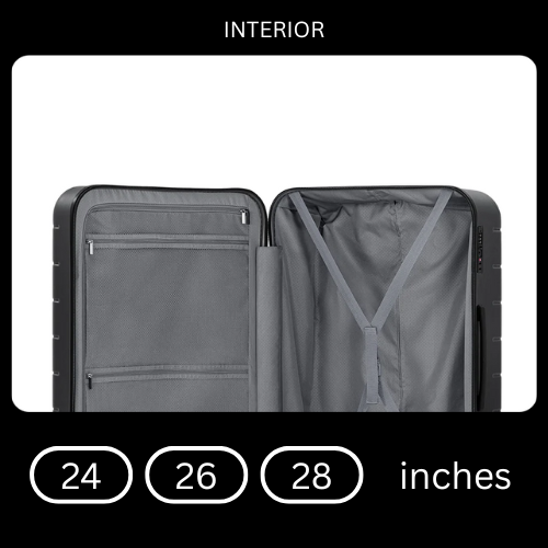 【Xiaomi Official】Xiaomi Luggage Classic 20" Black – Lightweight Hard Shell Carry-on Suitcase with TSA Lock, Silent Spinner Wheels, Durable PC Material, Business & Travel Trolley Bag suitcase