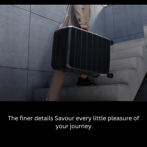 【Xiaomi Official】Xiaomi Luggage Classic 20" Black – Lightweight Hard Shell Carry-on Suitcase with TSA Lock, Silent Spinner Wheels, Durable PC Material, Business & Travel Trolley Bag suitcase