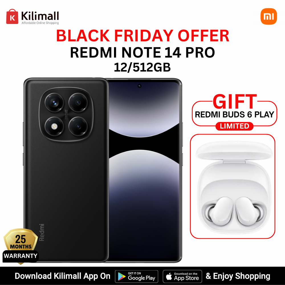 【Xiaomi Official】 XIAOMI Redmi Note 14 Pro Smartphone 6.67" AMOLED display, 12GB Ram + 512GB Rom ,  200MP Camera ,5500mAh , 45W turbo charging