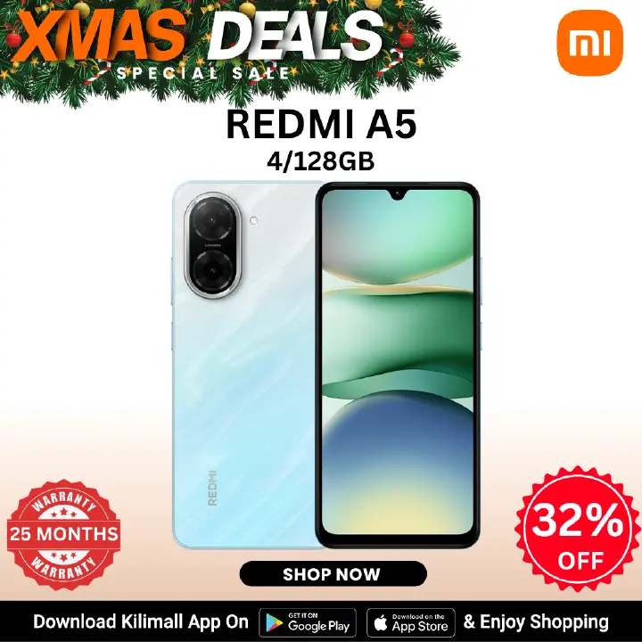 【Xiaomi Official】Redmi A5 Display 6.88" 4GB + 128GB Dual SIM 32MP main camera 8MP front camera 5200mAh battery Side fingerprint sensor USB Type-C Phones SmartPhone