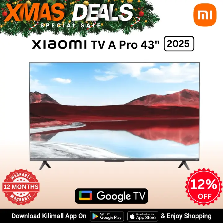 【Xiaomi Official】 Xiaomi TV A Pro 43 2025 -  43''  Frameless Smart TV , 4K QLED display , Bluetooth 5.0 ,Chromecast built-in™ , Google TV, Voice Control