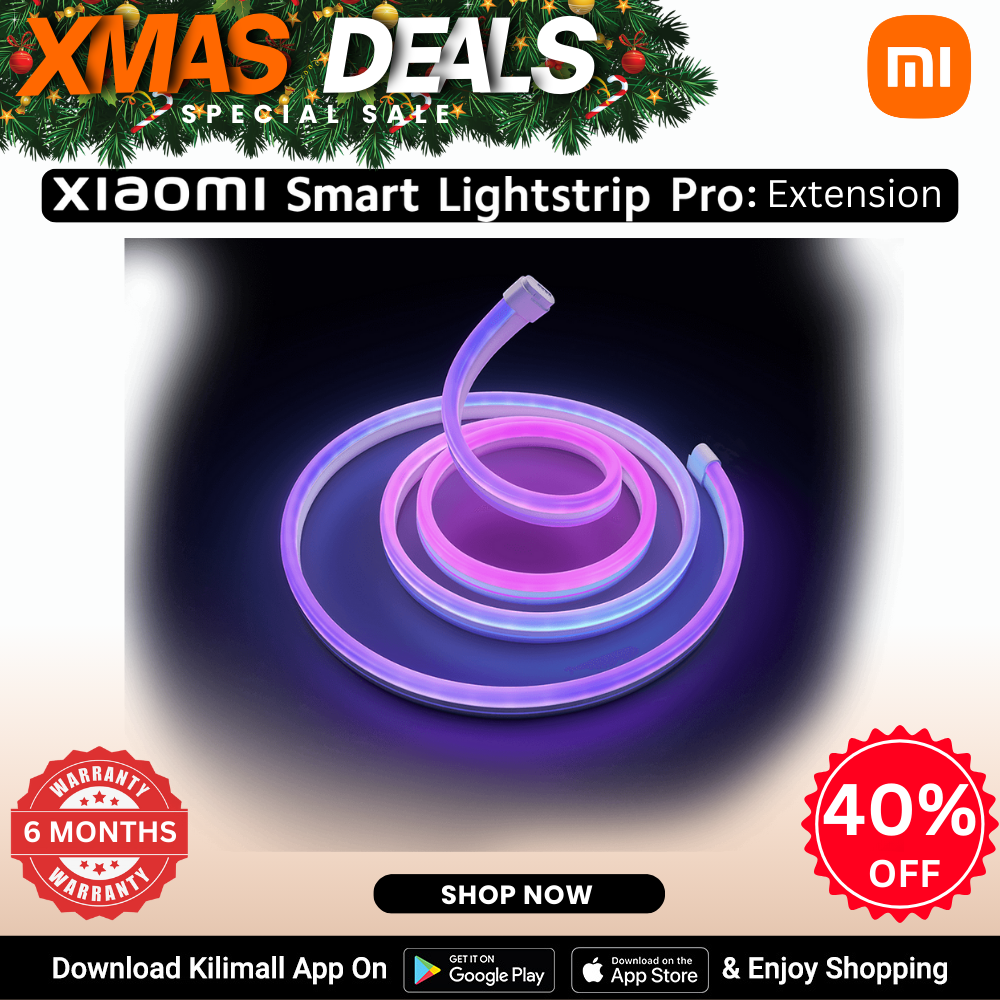【Xiaomi Official】Xiaomi Smart Lightstrip Pro Extension – RGB Smart LED Strip Add-on with App & Voice Control, Music Sync, Smart Home Lighting